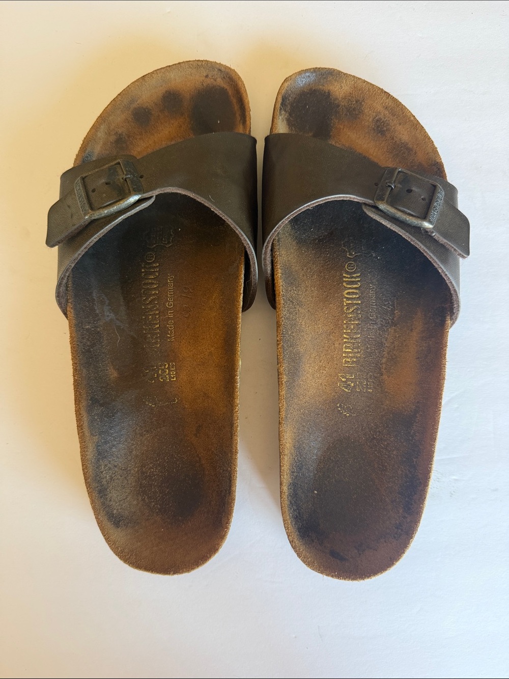 Birkenstock Madrid single strap sandals women’s 41 brown leather